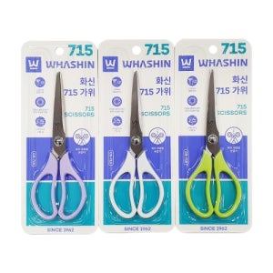 화신 가위 사무용 CS-715 색상랜덤 낱개