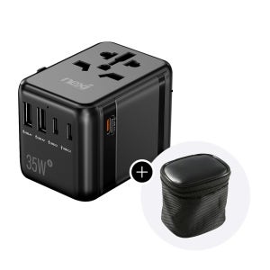 올인원 해외여행용 돼지코 멀티플러그 35W USB C타입 고속충전기 변환 220V 어댑터