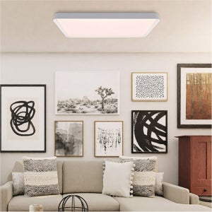 LED 에코 디밍 브이 뉴라인 리모컨 직사각 거실등 150W IOT 플리커프리 와이파이 블루투스