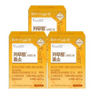 종근당 벤비티 카무트 브랜드밀 효소 3g 30포, 3개