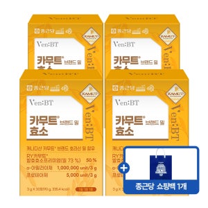 종근당 벤비티 카무트 브랜드밀 효소 3g 30포, 4개