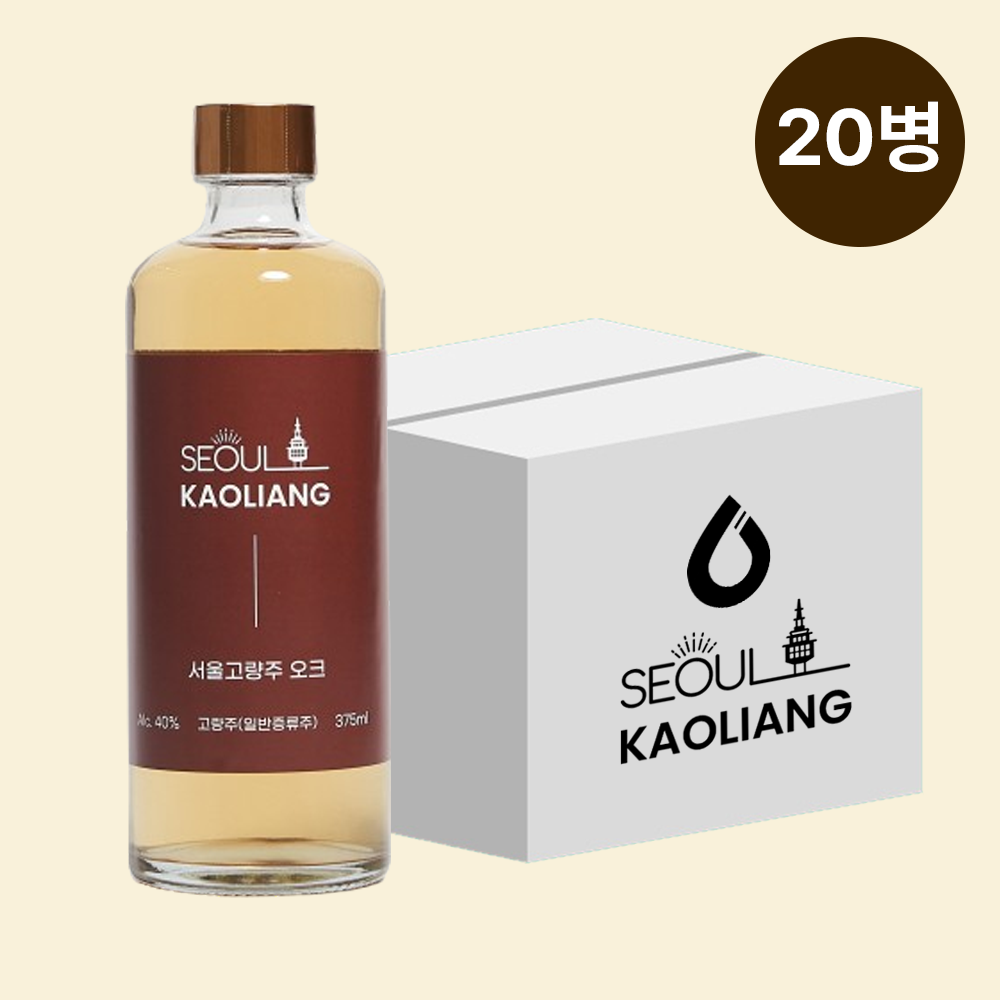 [1BOX] 서울고량주 오크 40도 375ml 한국고량주 일반증류주 대량구매 단체구매