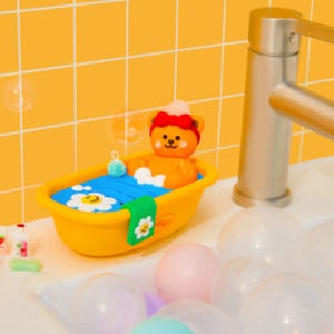 [위글위글] 비누받침대 물빠짐 비누거치대 욕실 비누 트레이- Happy Bath Time