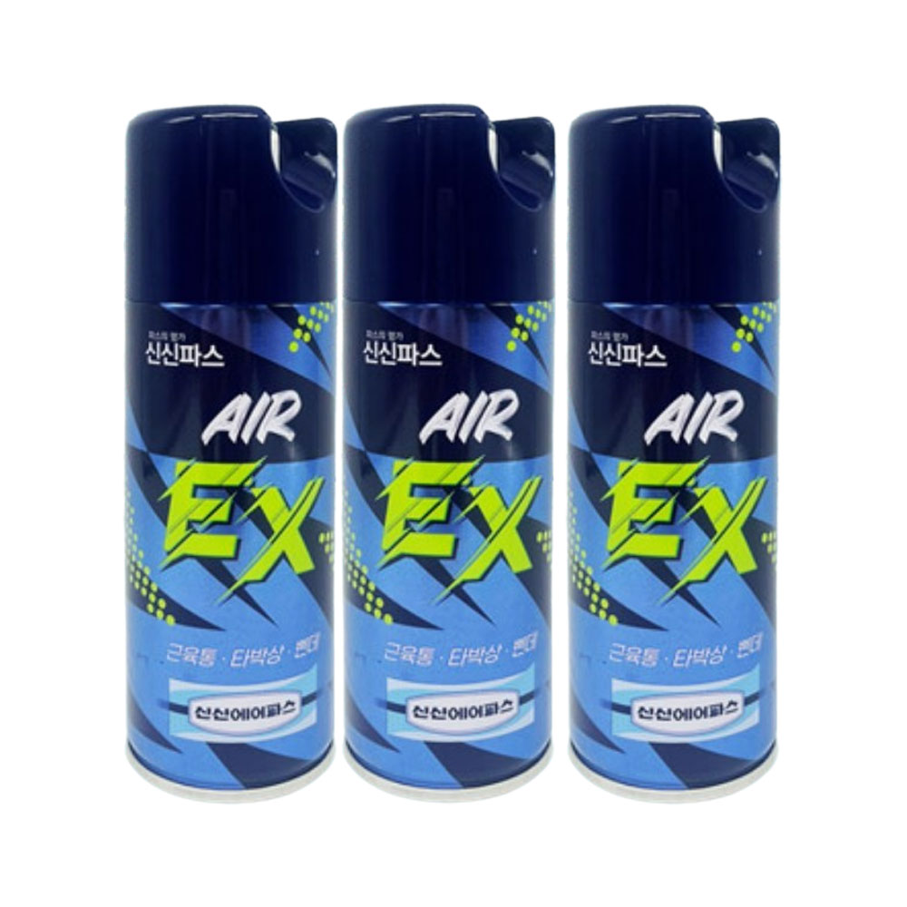 <b>신신제약</b> 에어파스 EX 200ml x 3개 근육통 관절 통증