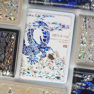 한소품 운룡도 안티스키밍 자개 여권 케이스 여권지갑 캐리어 네임택 RFID 차단