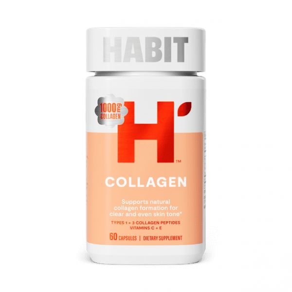 Habit <b>콜라겐</b> 보충제 타입 1 3 펩타이드 비타민 C 및 E 60캡슐