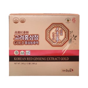 고려 홍삼정 골드 6년근 홍삼 진액 농축액 액기스 100% 480g
