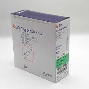 BD Angiocath Plus 18g x 1.88인치 엔지오 정맥카테타 IV cath