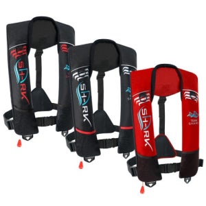 [샤크] 기본형 자동팽창식 구명조끼 KC인증 국내생산 수분감지 책임보험