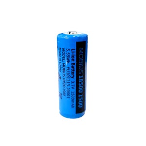 뫼비우스 리튬이온 18500 배터리 3.7V 1500mAh 리튬이온 충전지 KC인증 보호회로 내장