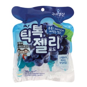 틱톡젤리 포도맛 160g (40g x 4개입)