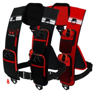 [바이킹] 3포켓 자동팽창식 구명조끼 KC인증 국내생산 수분감지 책임보험 바다낚시