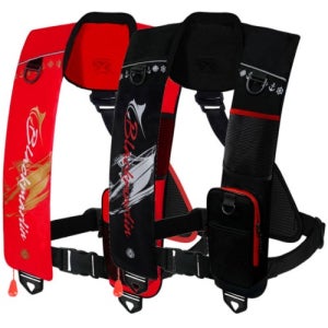 [블랙마린] 1포켓 자동팽창식 구명조끼 KC인증 국내생산 수분감지 책임보험 바다낚시