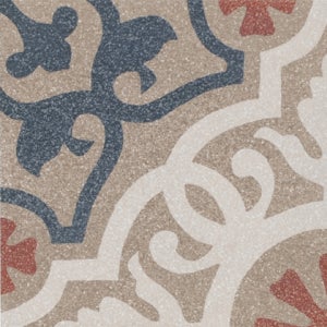 베이지 블루 자기질 타일 200X200 화장실타일 카페타일 북유럽타일 포인트타일 패턴타일 (89,100/m2) BTAV2464