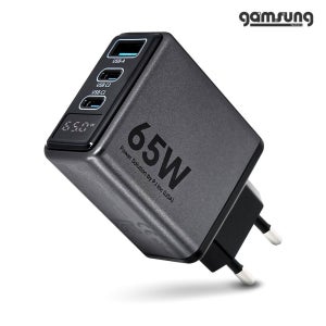 감성공장 GaN 핸드폰 초 고속 충전기 65W PD 멀티 C타입 노트북 아이폰 디스플레이