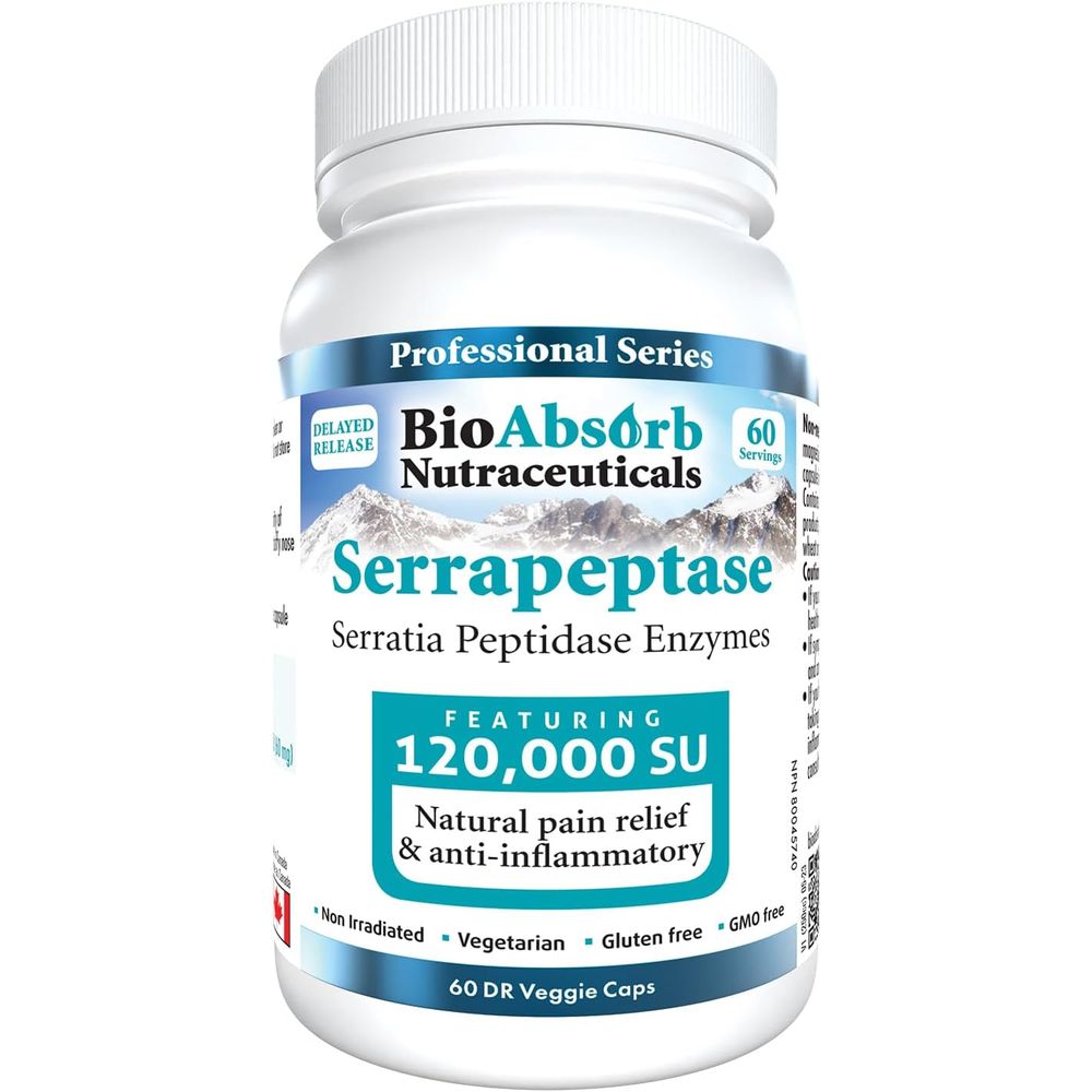 <b>바이오</b> 앱소브 뉴트라서티<b>칼스</b> 세라펩타제 12만SPU 베지캡슐 60개