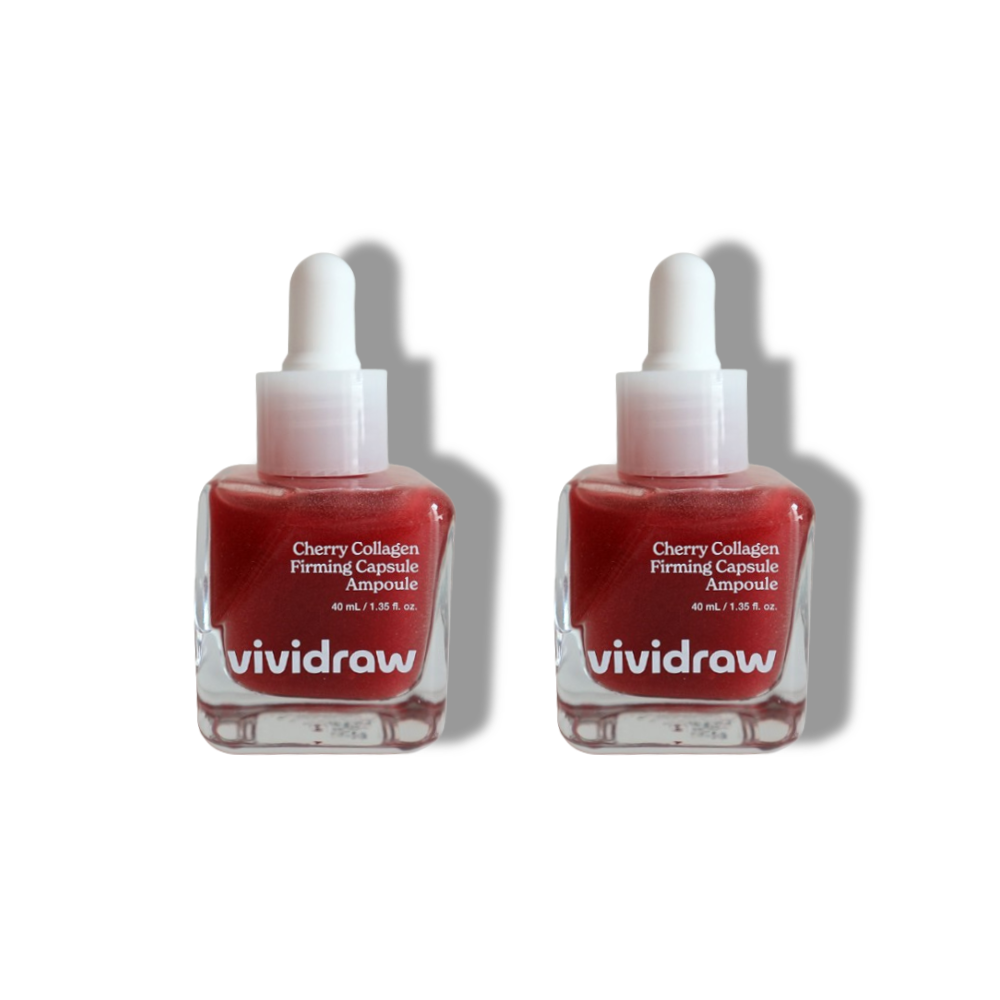 <b>비비드</b>로우 체리 <b>콜라겐</b> 퍼밍 캡슐 앰플 40ml 2개 저자극 주름앰플