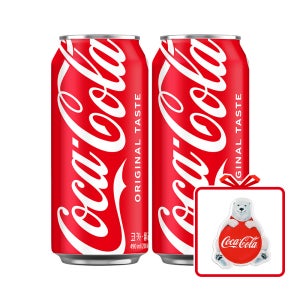 (공식) 코카-콜라 CAN 490ml 24개 + 코크 그립톡 (옵션선택)