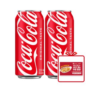(공식) 코카-콜라 CAN 490ml 24개 + 피자헛 사이드 쿠폰 (옵션선택)