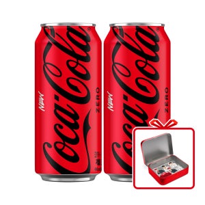 (공식) 코카-콜라 제로 CAN 490ml 24개 + 뷔 틴케이스&스티커 (옵션선택)