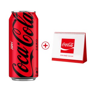 (공식) 코카-콜라 제로 CAN 490ml 24개 + 26년 캘린더 (옵션선택)