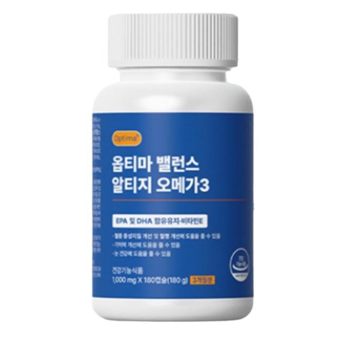 <b>옵티마</b> 밸런스 알티지 <b>오메가3</b> 180정 x 1박스