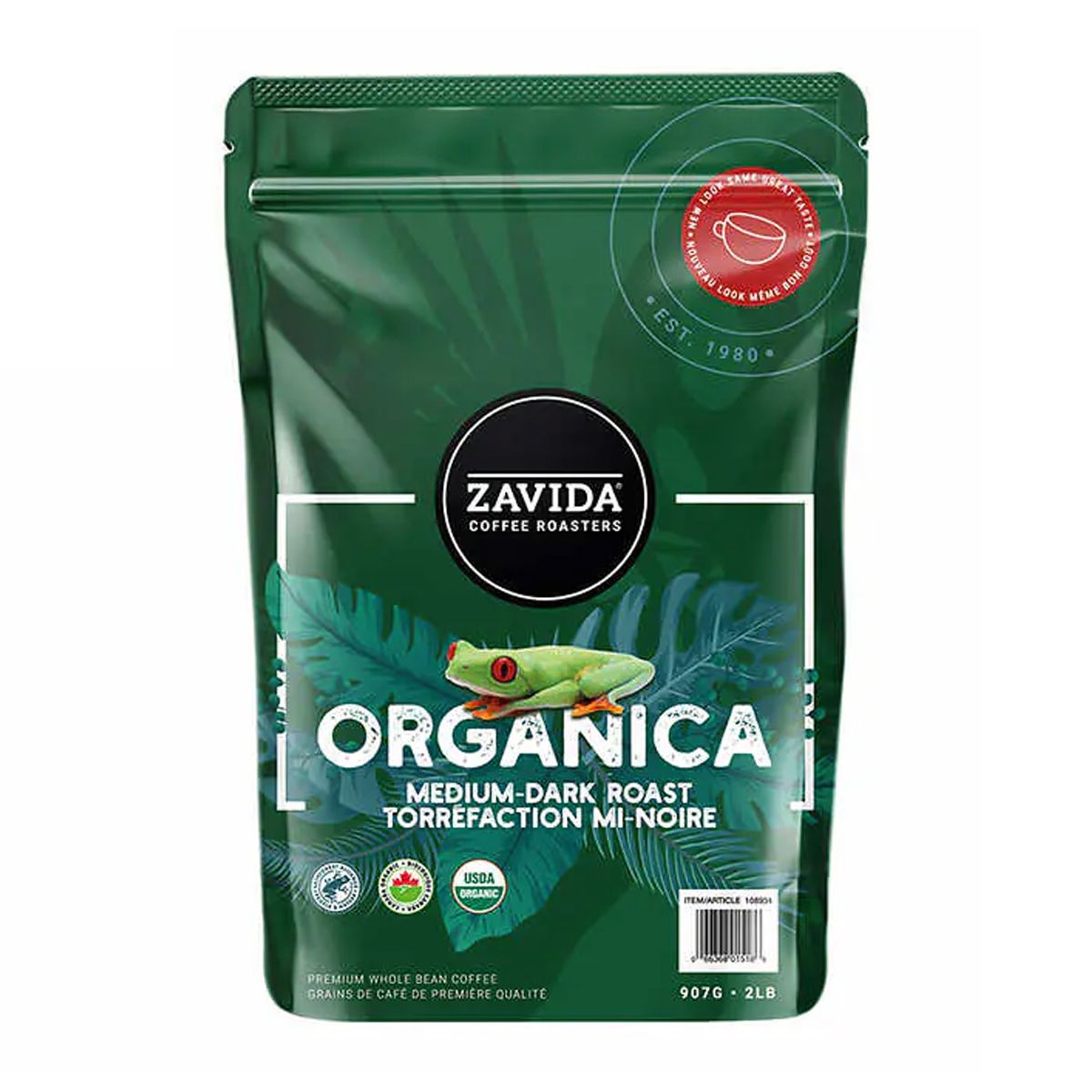 (코스트코) ZAVIDA <b>오가니카</b> 자연 홀빈 원두 907g