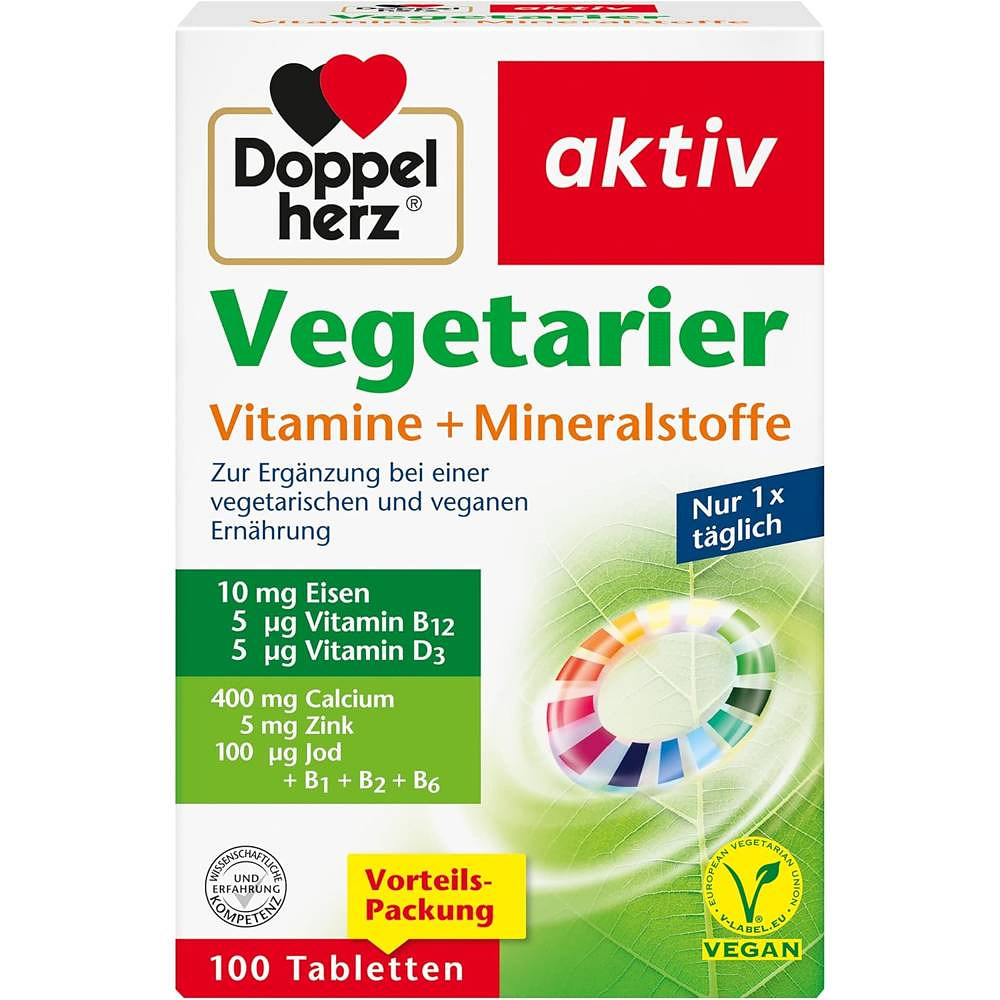 독일 <b>Doppelherz</b> <b>도펠헤르츠</b> 베지터블 <b>종합</b> 멀티비타민 미네랄 100정