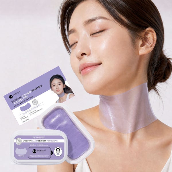 로로스키니 브랜드 하이드로겔 녹는 콜라겐 목주름팩 목 넥 패치 리프팅 마스크팩
