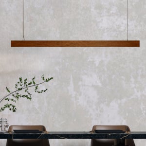 슬림라인 이페 원목 펜던트조명 1500 LED 40W 리니어 주방등