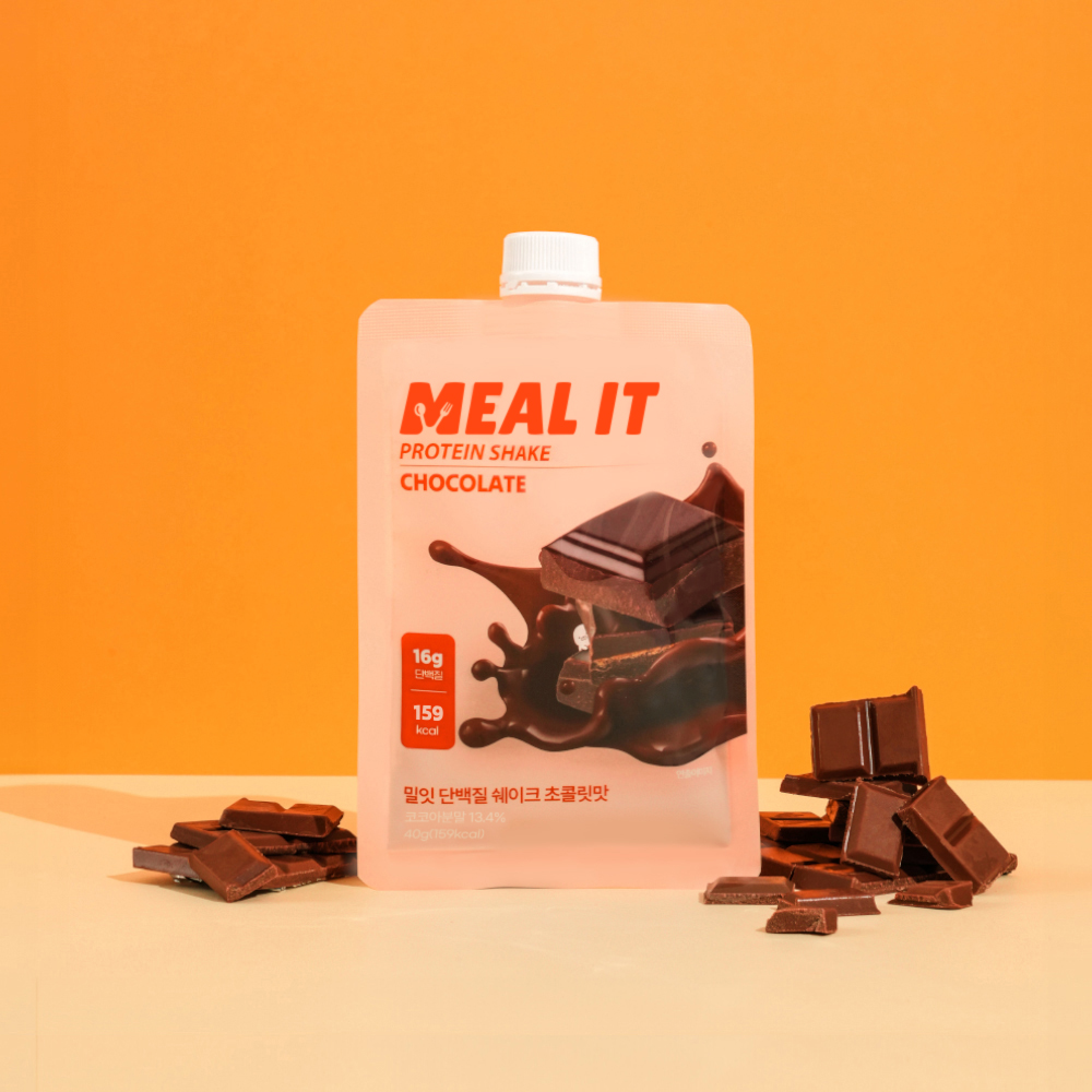 밀잇 식단관리 단백질 쉐이크 포켓형 초코맛, 40g, 1개
