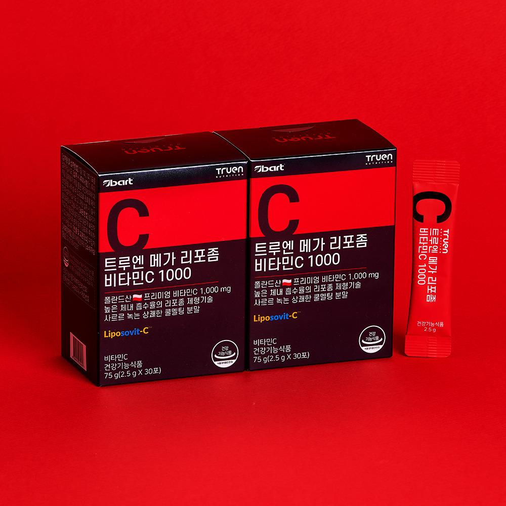 트루엔 메가 리포좀 비타민C 리포조말 비타민씨 30포, 2개