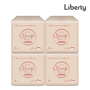 NEW 리버티 스킨 딥슬립 입는오버나이트 중형 6P 4팩