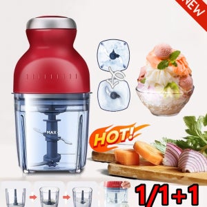 1/1+1 휴대용 소형 믹서기 고속 블랜더 믹서기 무선 과일믹서기