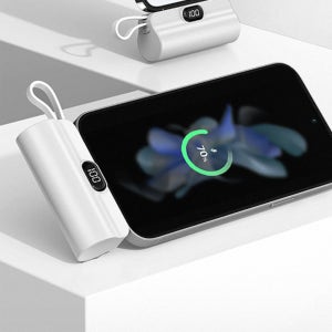 5000mAh 보조 배터리 2in1 밧데리 휴대용 휴대폰 핸드폰 스마트폰 충전기 LED