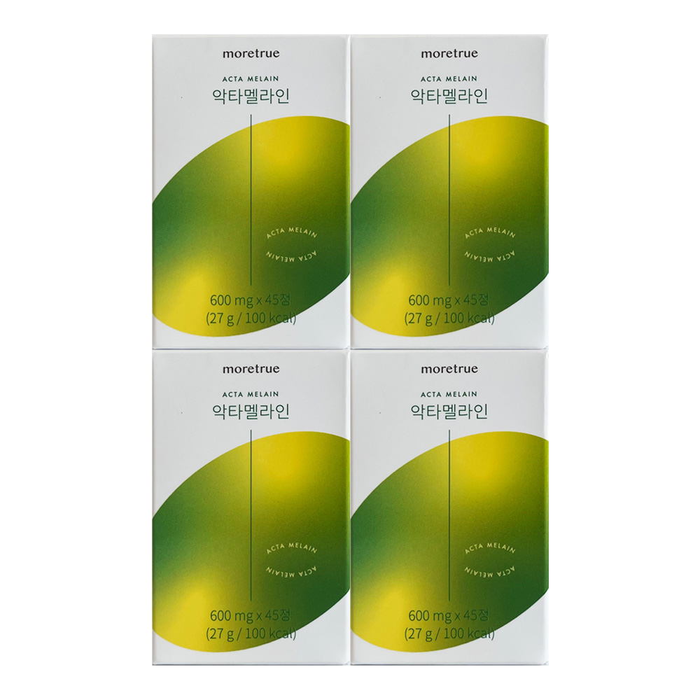 모어트루 악타멜라인 <b>악타진</b> 브로멜라인 600mg 45정 4개