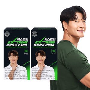 [1+1] 익스트림 김종국 블랙마카 2500 120정, 2개