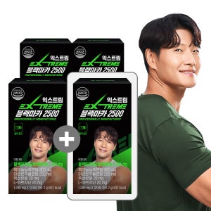 [3+1] [네이버단독] 익스트림 김종국 블랙마카 2500 120정, 4개