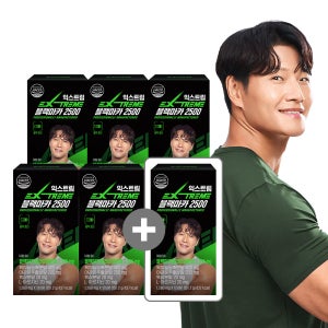 [5+1] [네이버단독] 익스트림 김종국 블랙마카 2500 120정, 6개