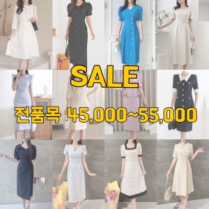 (특가세일) 프리미엄 정장원피스 여성 반팔원피스 여름 하객패션 오피스룩 격식룩 77사이즈