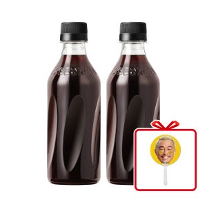 (공식) 조지아 블랙 무라벨 PET 370ml 20개 + 추성훈 부채 (옵션선택)