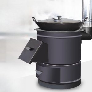 드럼소각로 휴대용 장작 화덕 캠핑 난로 화로 스토브 드럼통 야외 40cm 모델+40cm 냄비
