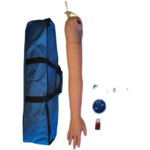 정맥주사 모형 마네킹 팔뚝 헌혈 인공 주사연습 피부 정맥 팔 + 근육 + 혈액 순환 장치