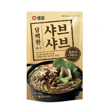 샘표 담백한 샤브샤브 육수 200g 자취생 가정용 국물 양념