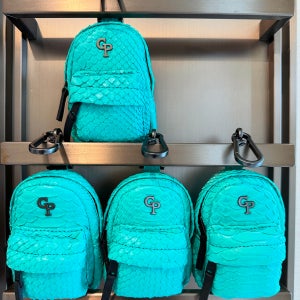 파이톤가죽 마이크로 백팩 백참