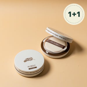 퓨어루 퀴노아 아기 선쿠션 무기자차 유기농 유아 키즈 워터프루프 썬쿠션 15g, 2개