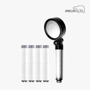 대림바스 디클린 원터치 온오프 필터 샤워기+멀티필터 플러스 4개입 세트