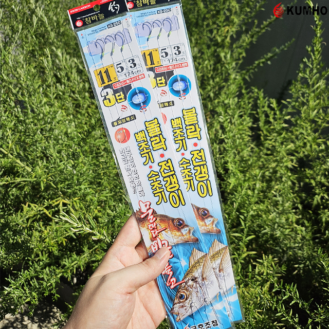 금호조침 3단 물따라 빙글돌고 KS-250 볼락 전갱이 외줄 카드채비 좌대 낚시용
