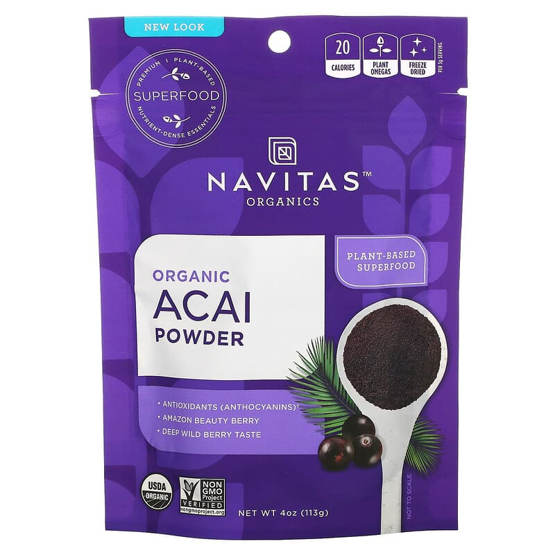나비타스 <b>아사이</b>베리 파우더 <b>아사이</b>파우더 113g <b>Acai</b> Berry Powder