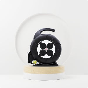 러그박스 자동 릴선 15M 4구 1.5SQ 고전력 안전 캡형 원터치 감김 블랙